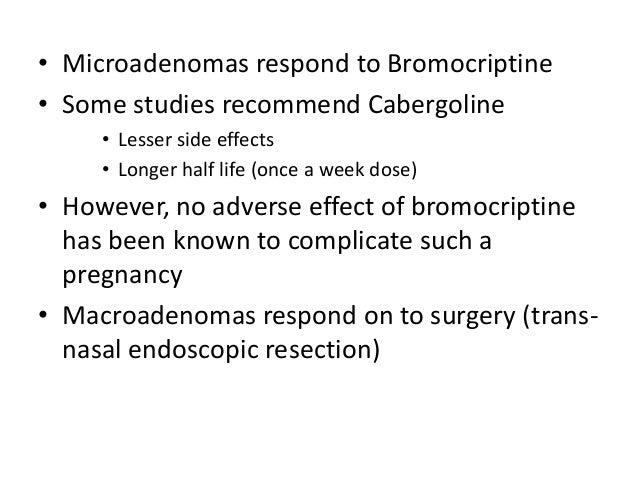 Bromocriptine And Pregnancy Tests