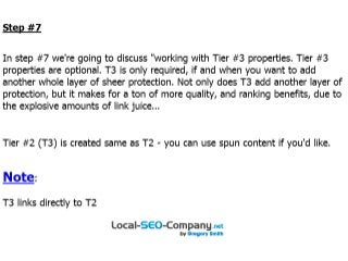 Advanced Tiered Link Building Tutorial Presentation