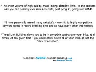 Advanced Tiered Link Building Tutorial Presentation