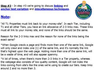 Advanced Tiered Link Building Tutorial Presentation
