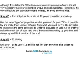Advanced Tiered Link Building Tutorial Presentation