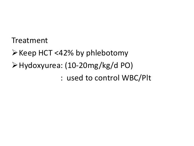 Hydroxyurea Polycythemia Rubra Vera