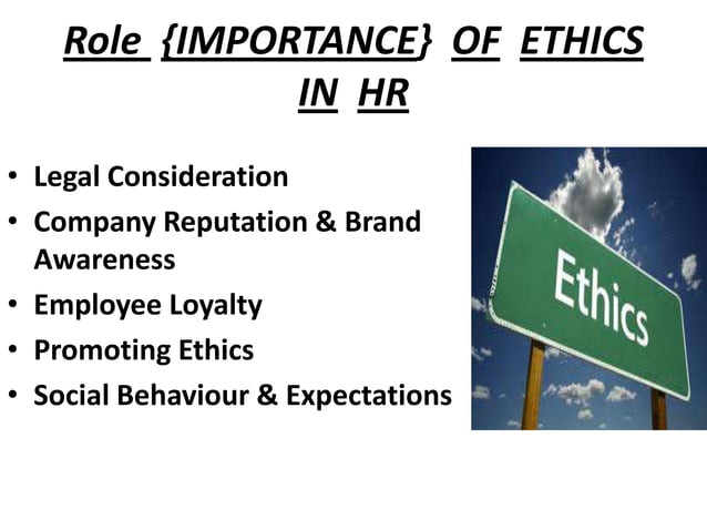 Human Resource Ethics Pptx
