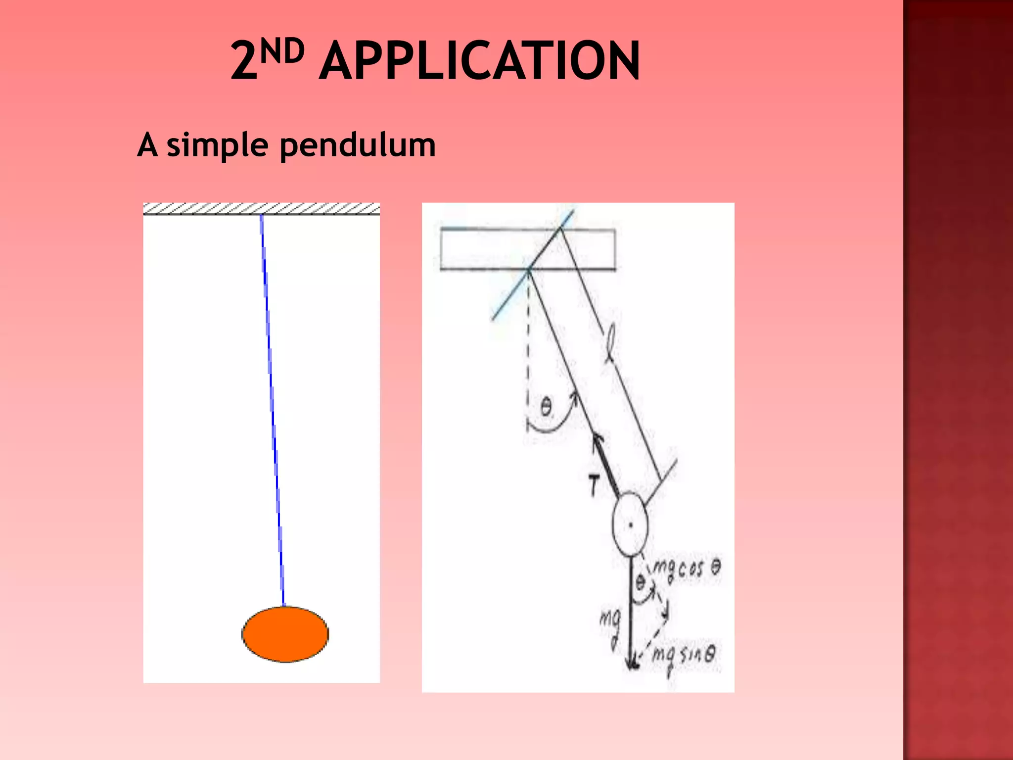 A simple pendulum
 