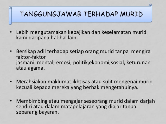 Tajuk : Kod etika keguruan