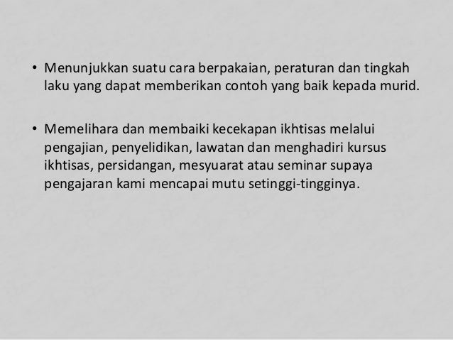 Tajuk : Kod etika keguruan