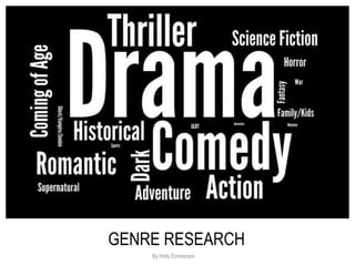 GENRE RESEARCH
By Holly Emmerson
 