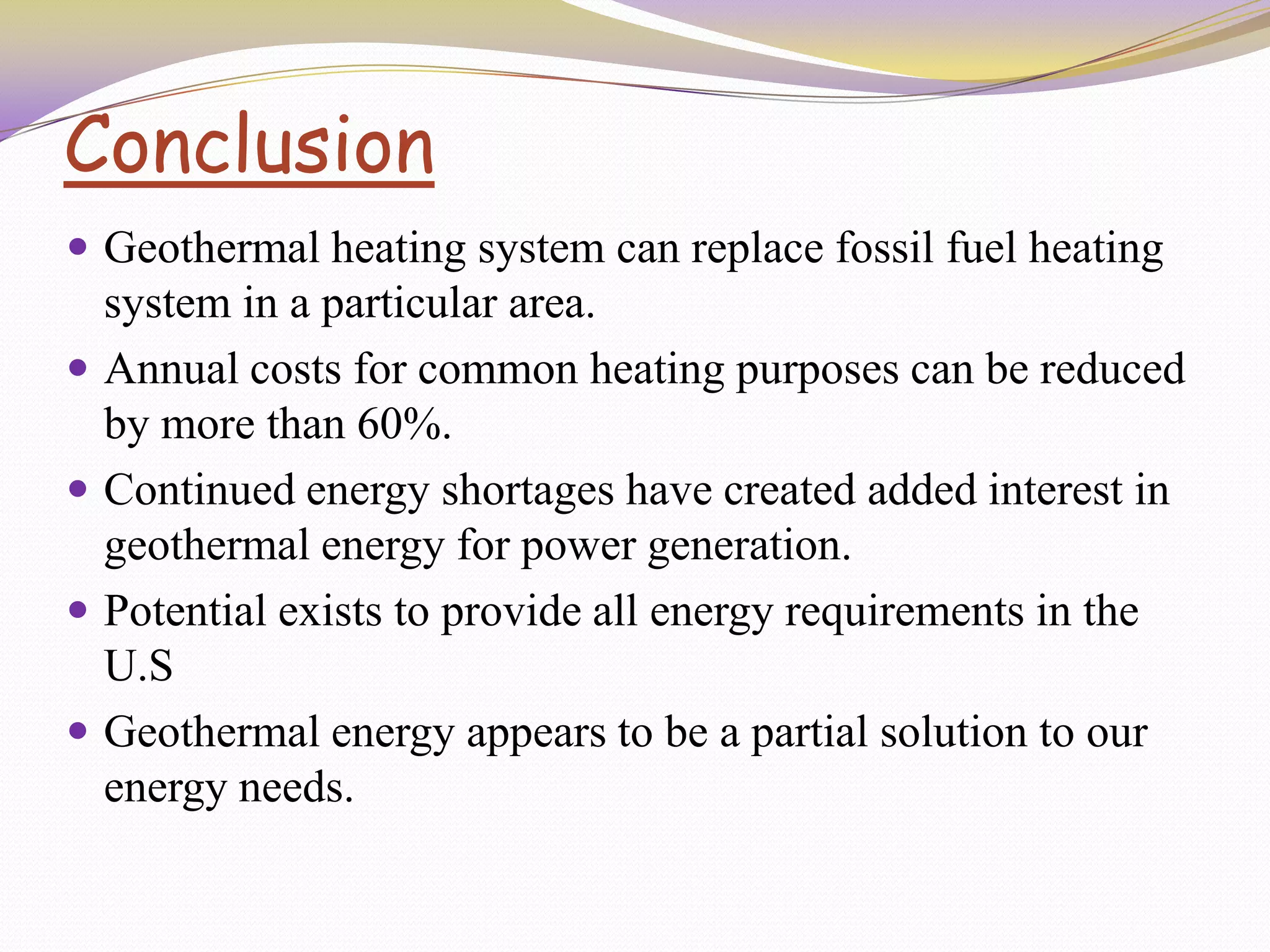 Presentation on Geothermal Energy | PPTX