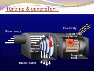 Turbine & generator:-
 