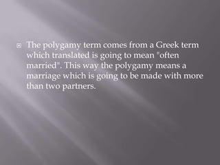 POLYGAMY | PPT