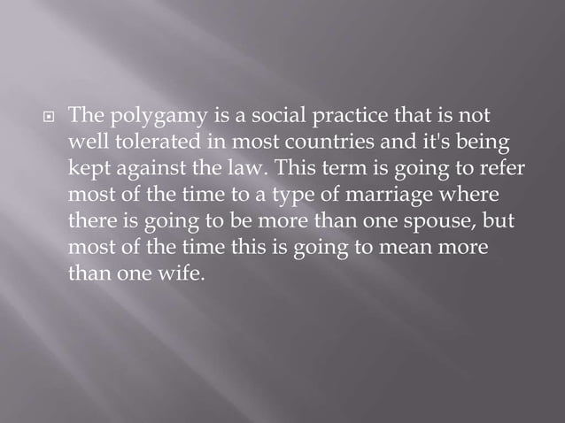 POLYGAMY | PPT