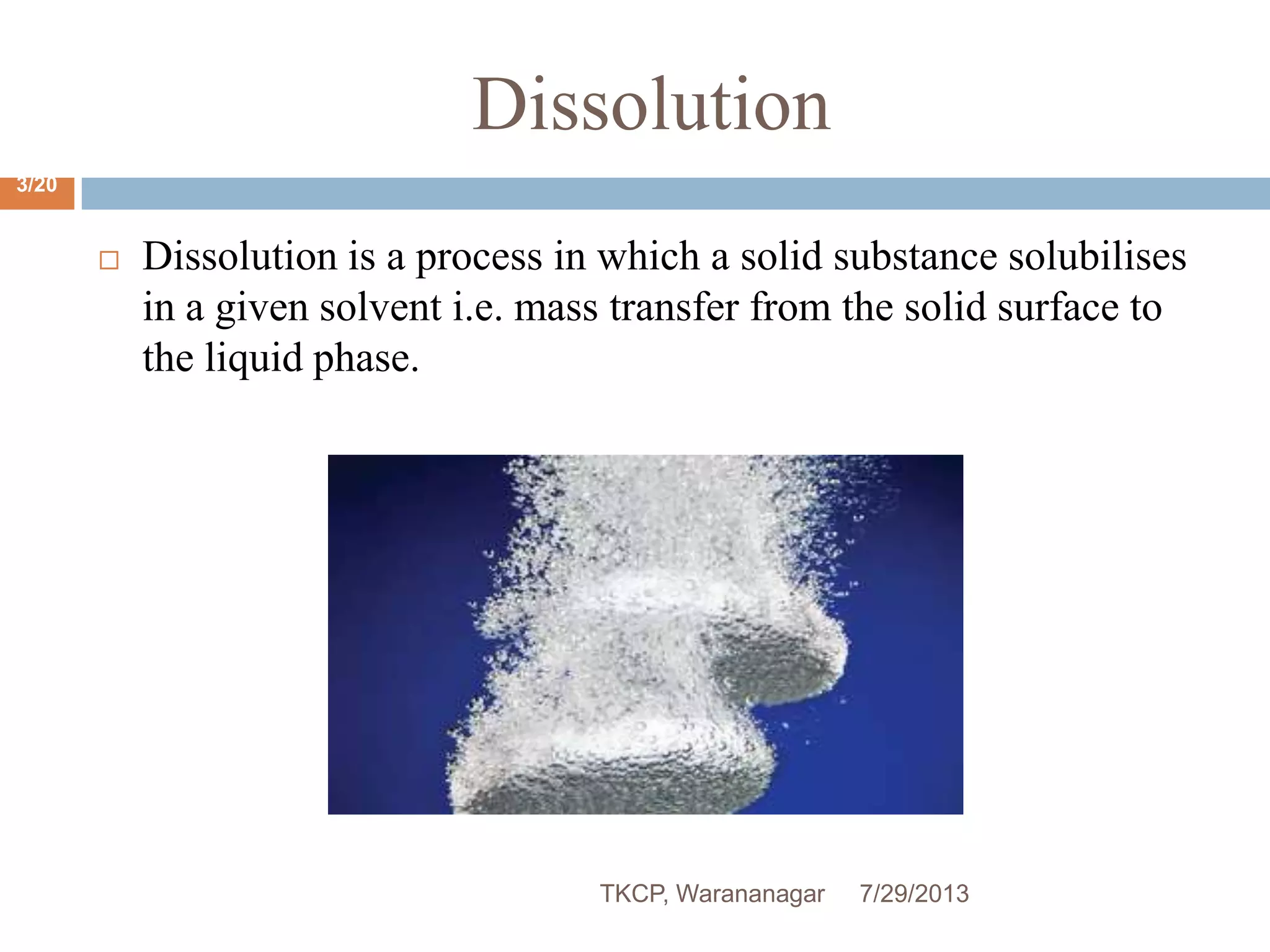 challenges in dissolution,development in dissolution,modification in ...