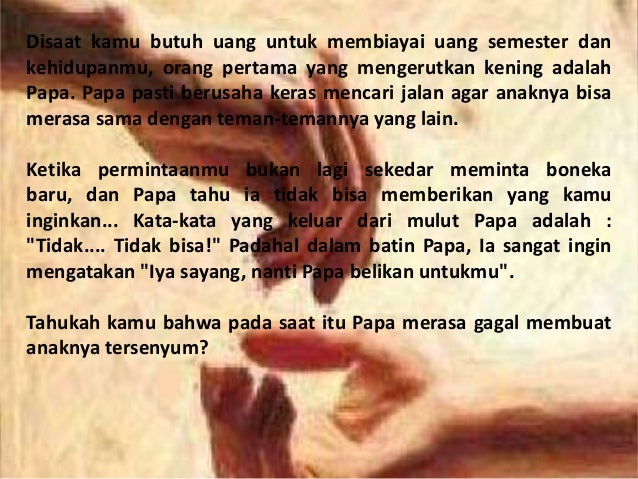 Yang Terlupakan Dari Seorang Ayah