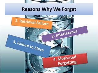 Reasons Why We Forget
 