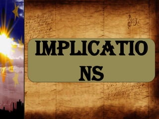 implicatio
ns
 