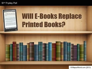 Will E-Books Replace Printed Books?