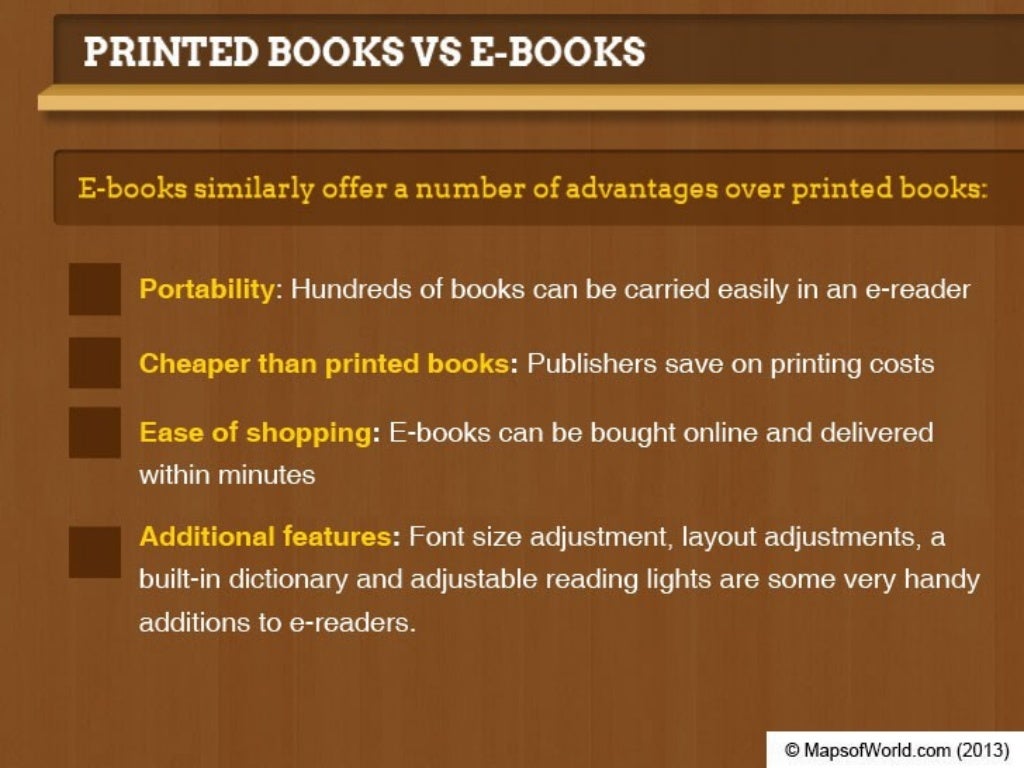 Will EBooks Replace Printed Books?
