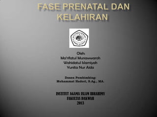 Oleh:
Ma’rifatul Munawwaroh
Wahidatul Islamiyah
Yunita Nur Aida
Dosen Pembimbing:
Mohammat Hadori, S.Ag., MA.

INSTITUT AGAMA ISLAM IBRAHIMY
FAKULTAS DAKWAH
2013

 