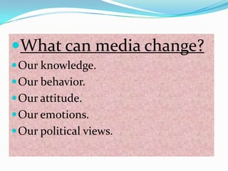 role of media in society