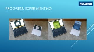 PROGRESS: EXPERIMENTING

 