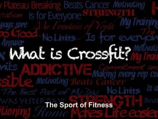 The Sport of Fitness

 