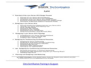 Citrix Certification Training in Gurgaon

 
