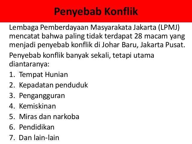 Konflik Sosial di DKI Jakarta Permasalahan dan Solusinya