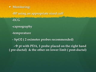 The Premature Infant & Anaesthesia | PPTX