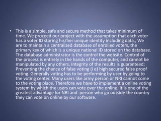 Online Voting System | PPTX