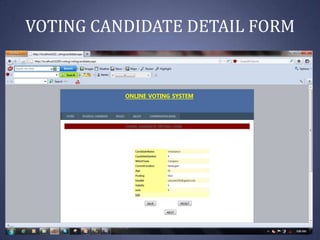 VOTING CANDIDATE DETAIL FORM

 