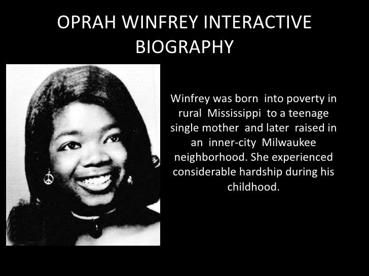 oprah winfrey...an entrepreneur