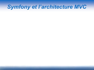 Symfony et l’architecture MVC
 