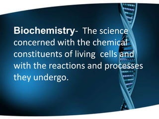 Biochemistry | PPTX