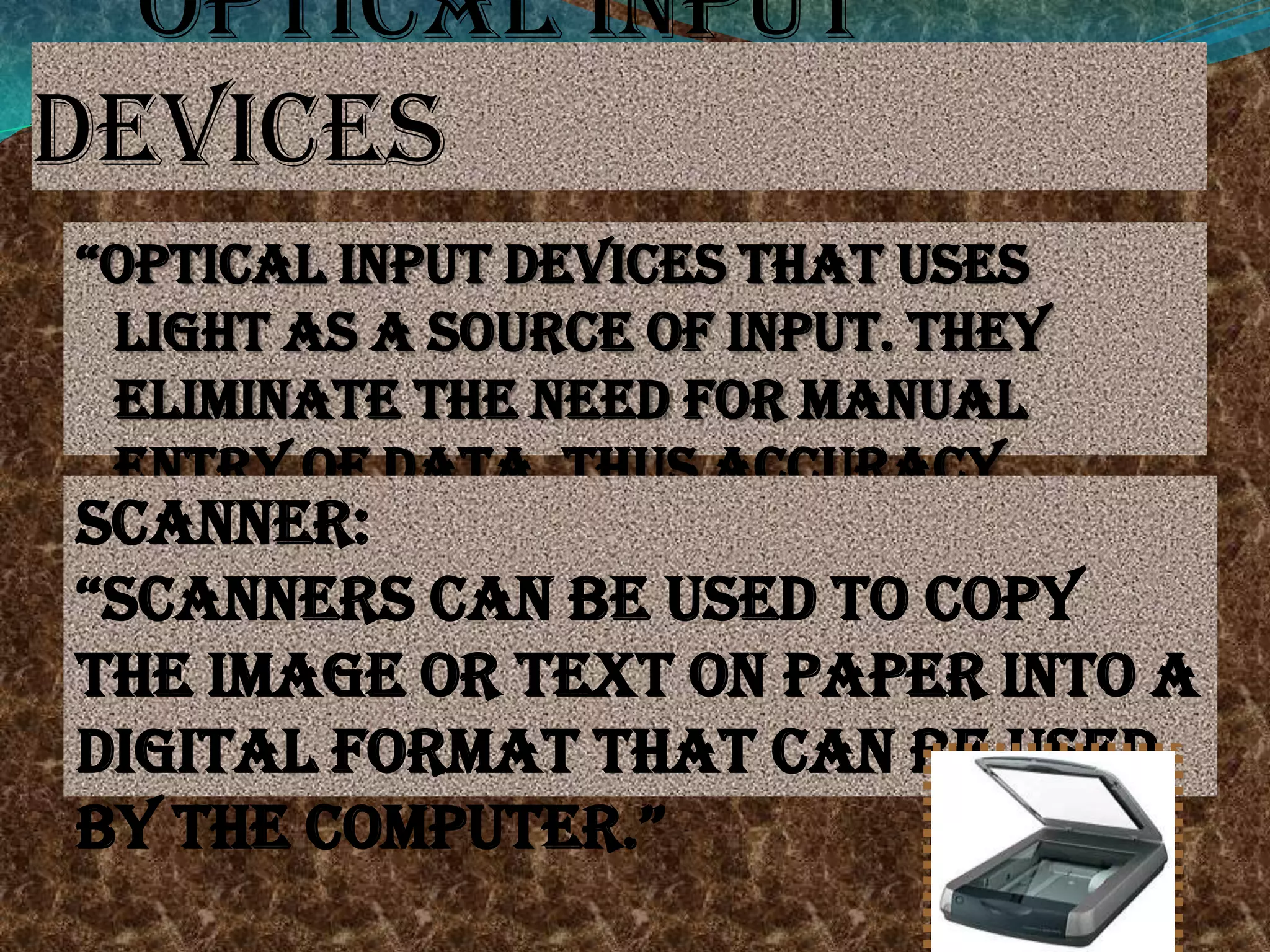 Presentation on Input and Output Devices | PPTX