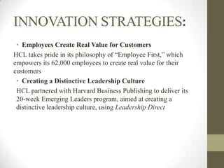 Hcl Manager HCL management innovations | PPTX