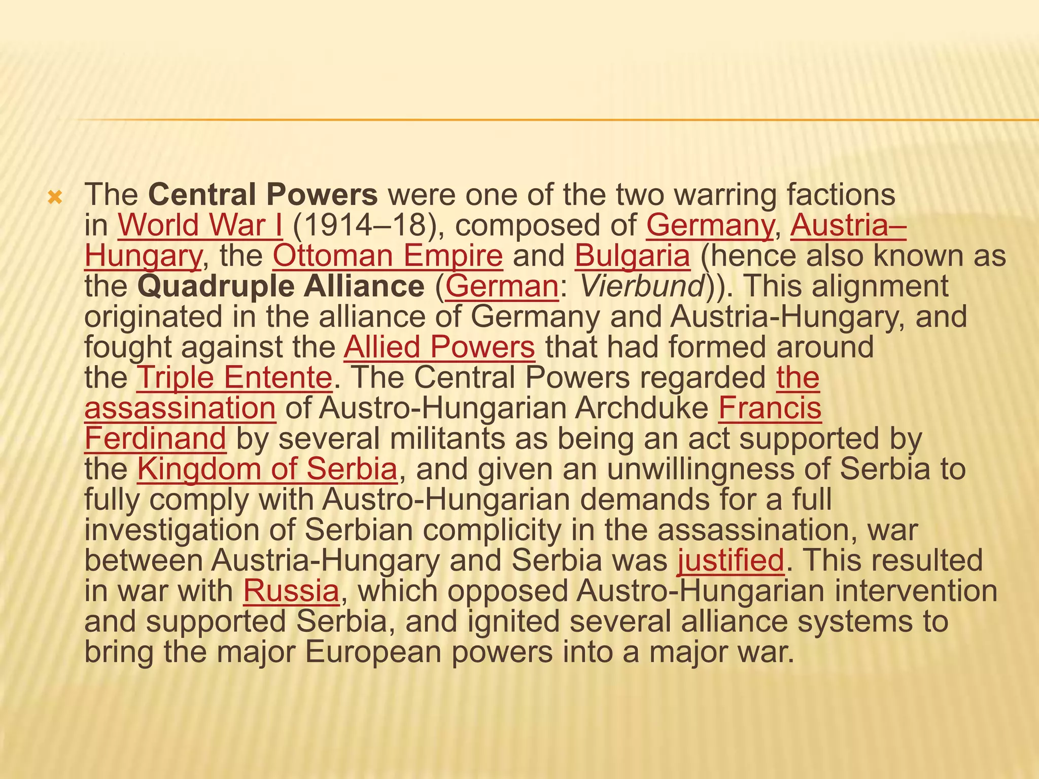 World War 1 | PPTX