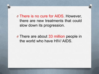 HIV/AIDS REPORT MT LAWS | PPT