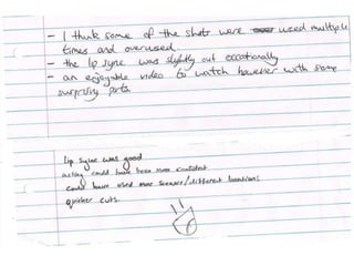 Question 3 - Feedback