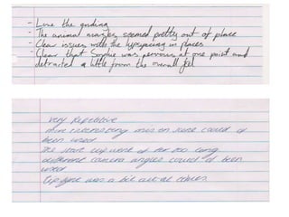 Question 3 - Feedback