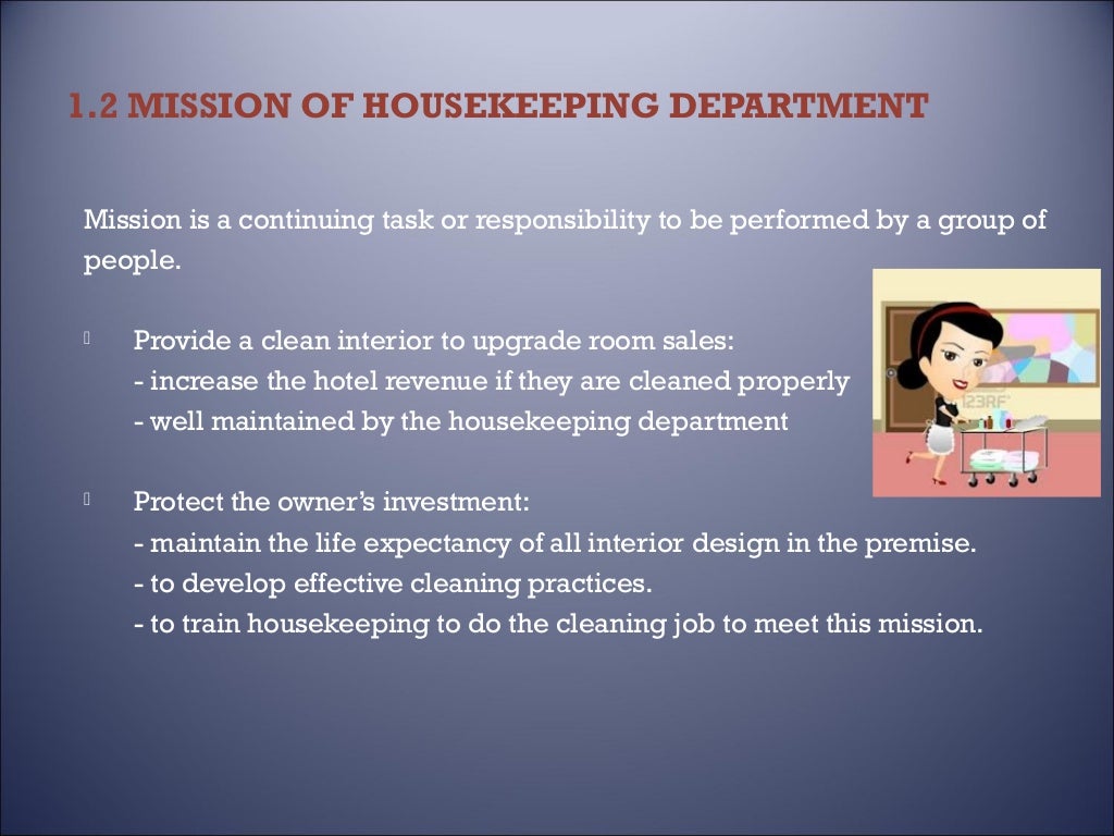 Chapter 1 Introduction of Housekeeping Department