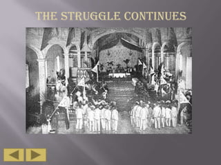 THE STRUGGLE CONTINUES

 