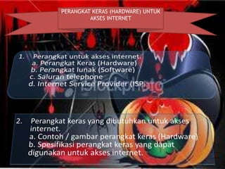 PERANGKAT KERAS (HARDWARE) UNTUK
AKSES INTERNET

 