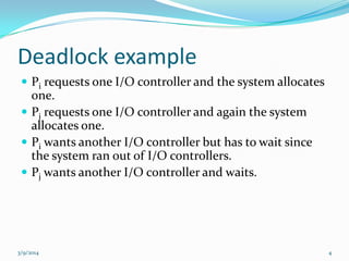 Pc Deadlock Example DEADLOCK | PPTX