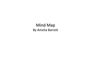 Mind Map
By Amelia Barrett
 