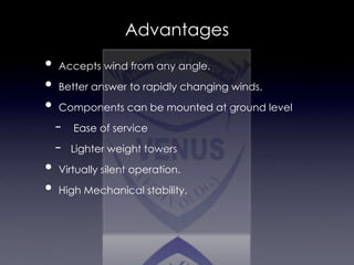 Advantages of vertical axis wind turbine deals