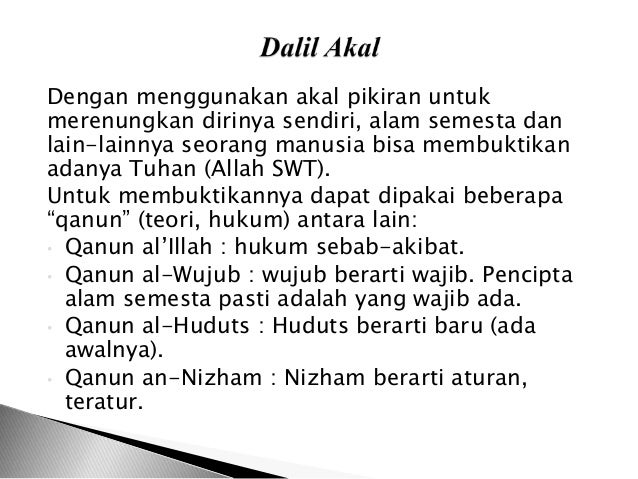 konsep ketuhanan dalam islam