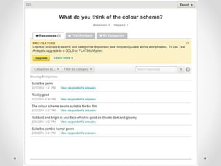 Target Audience Research: Survey Monkey