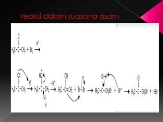 reaksi dalam suasana asam
 