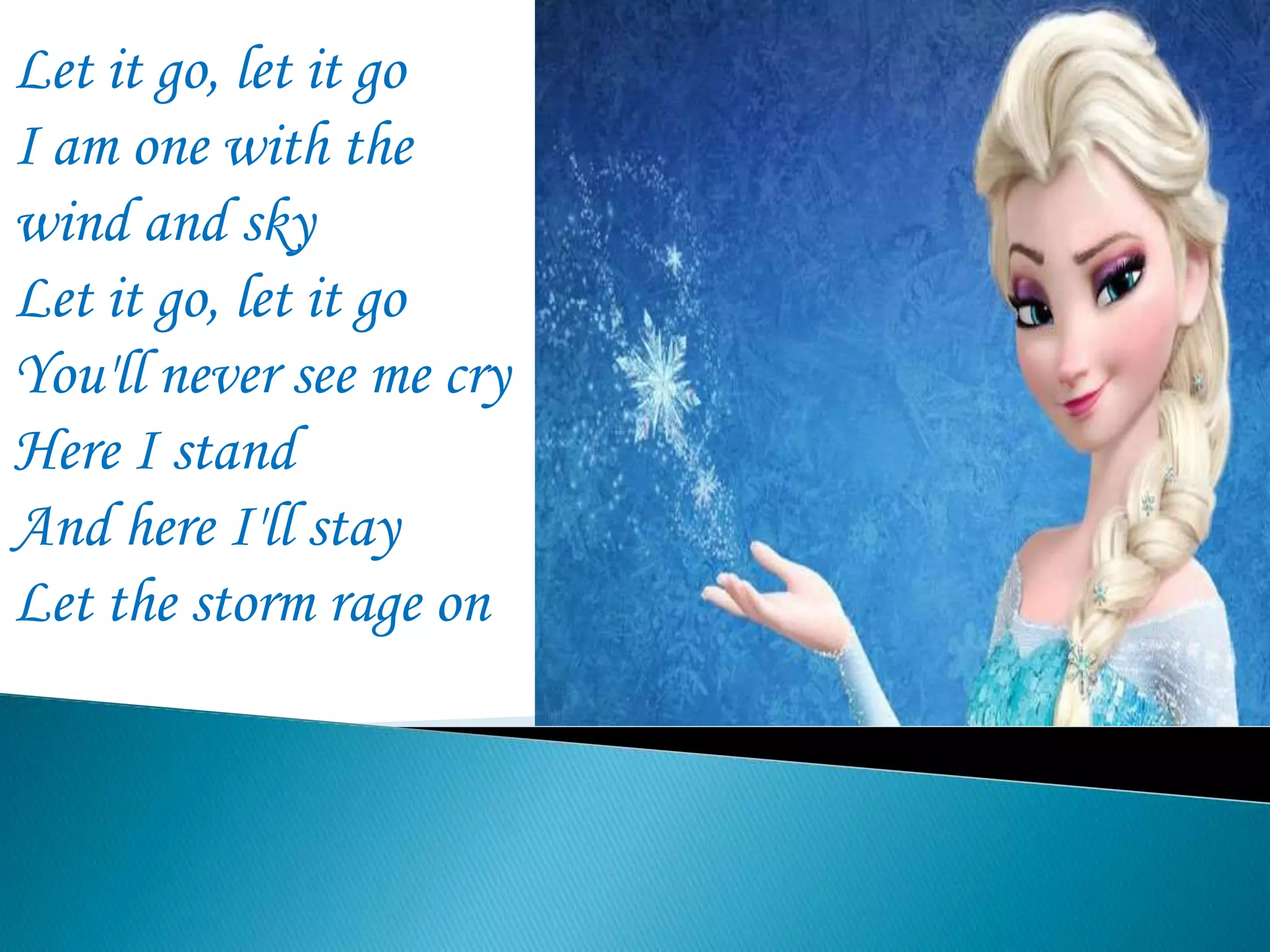 Idina Menzel Frozen Let It Go Lyrics