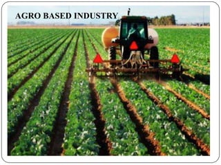 AGRO BASED INDUSTRY
 